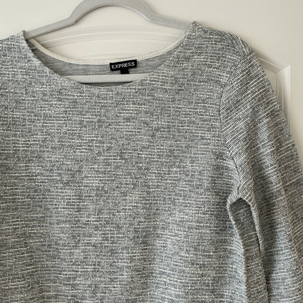 Express Gray/White Top - Picture 7 of 7